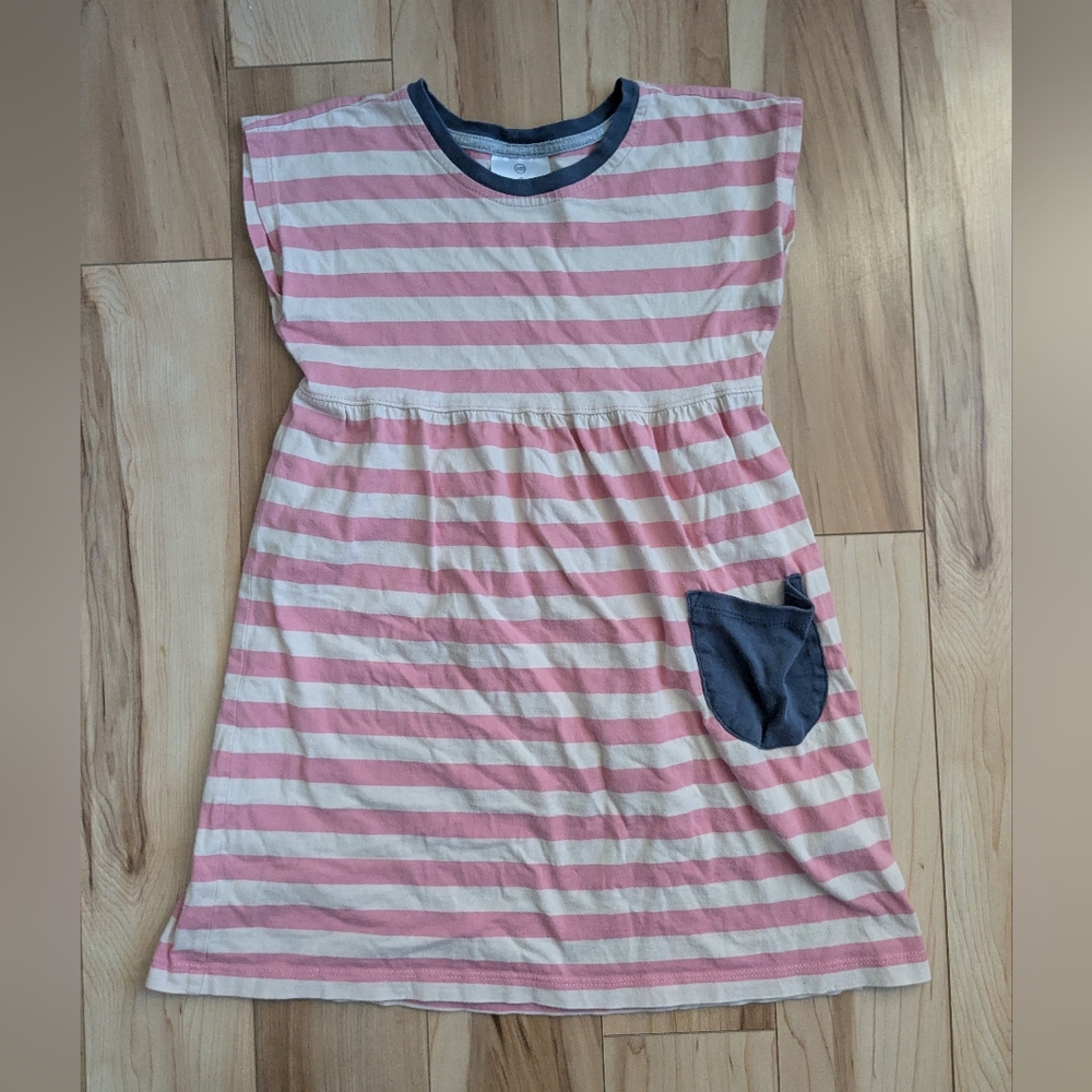 Hanna Andersson dress Pink Stripes Dress Pocket size 120cm